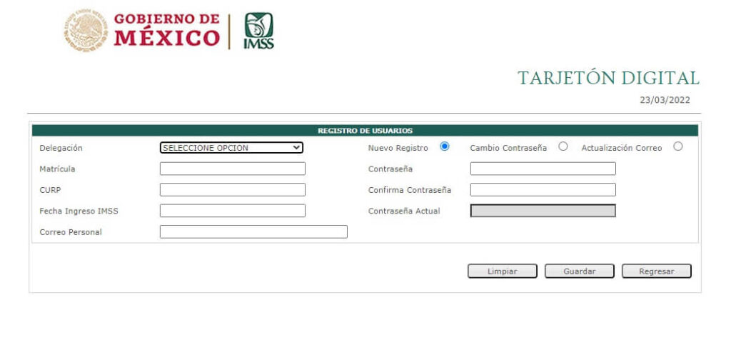 tarjetón digital imss activos y jubilados 2022